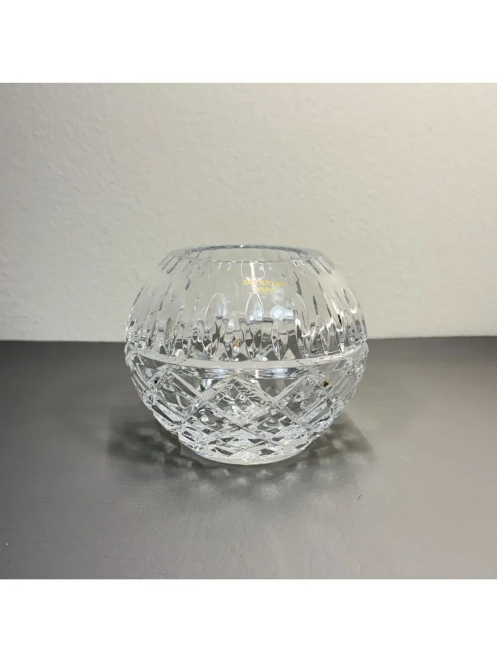 Polish Lead Crystal Rose Bowl 4